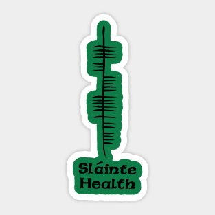 Ogham Slainte Sticker